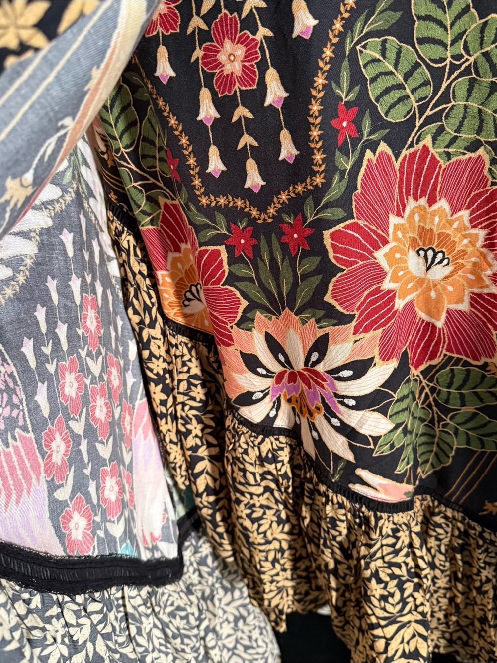Farm Rio x Anthropologie Amorina Tropical Bird Wrap Dress - Picture 5 of 14